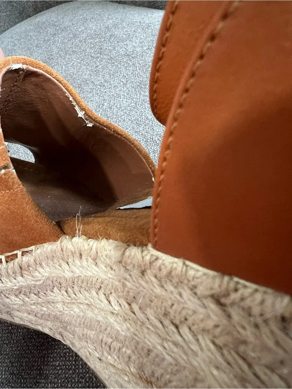 Steve Madden suede Jaylen spadrille sandals size 7.5